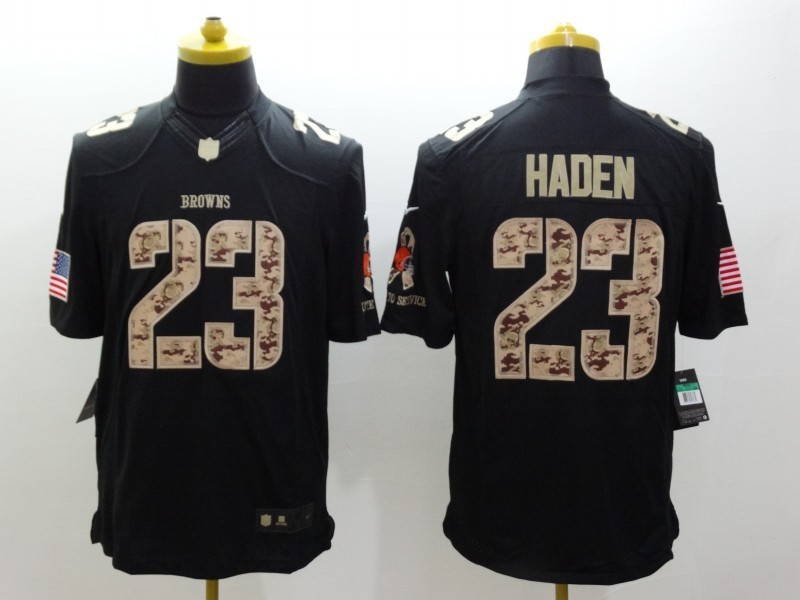 Men's Cleveland Browns Joe Haden #23 Black Jersey